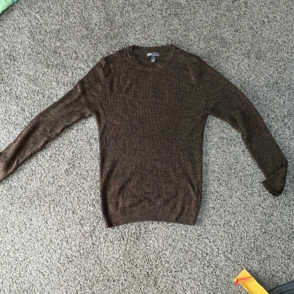 Brown Ribbed Sweater